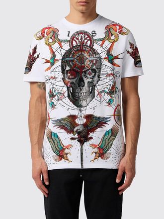 Philipp Plein T-shirt skull con strass