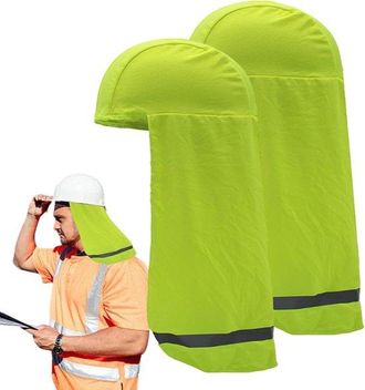 No Brand 2 Piezas De Protecci&oacute;n Solar Para Casco, Protector De Cuello Para Casco, Protecci&oacute;n Solar Reflectante Para El Cuello, Forro Transpirable Para Casco, P