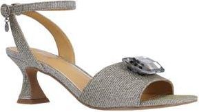 J. Rene&eacute; Nickee Ankle Strap Sandal in Pewter Dance G at Nordstrom Rack, Size 8.5