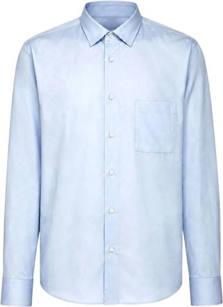 Xacus Classic Shirt - Heren - Zakelijke Overhemden - Blauw - L - Katoen - Overhemden