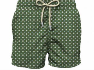 MC2 Saint Barth Mens Lightening Micro Stretch Shorts In Dew Tie