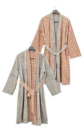 Verve Culture Block Print Reversible Robe at Nordstrom, Size Medium