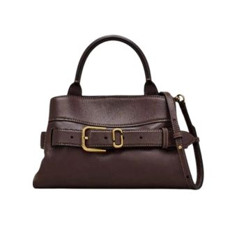 Marc Jacobs The Small Satchel Bag - Dames - Handtassen - Bruin - ONE Size - Leer - Tassen