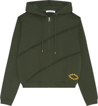 &Eacute;tudes Studio Hoodie met ritssluiting - Heren - Vesten met rits - Groen - M - Katoen - Hoodies & sweatvesten