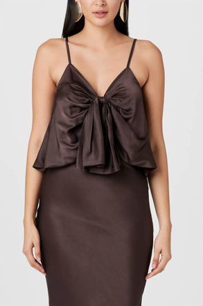 Toccin Sabrina Knotted Cami In Espresso