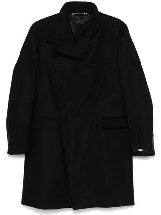 Karl Lagerfeld Atlantis coat - men - Wool/Polyimide/Other fibres/Cashmere/Viscose/Viscose - 50 - Black