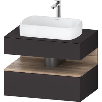 Duravit Duravit - Qatego Consola Mueble Bajo Lavabo, 1 Extra&iacute;ble, 1 Caj&oacute;n