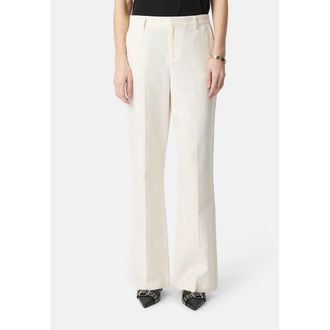 Ikks Broek met wijde pijpen van linnen en katoen
