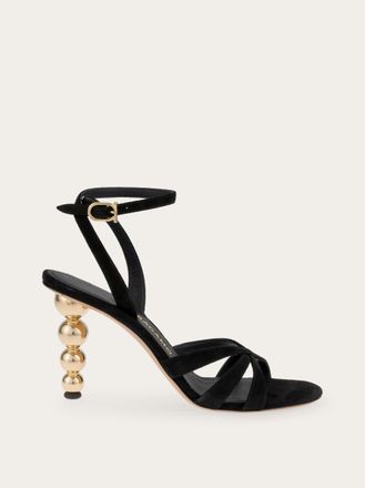 Ferragamo Women Bauble heel sandal Black Size 10.5