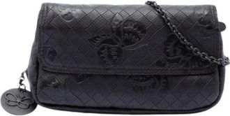 Bottega Veneta Pre-owned Mini Crossbody Bag - Dames - Vintage Mini Tas - Zwart - ONE Size - Leer - Vintage