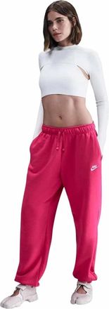 Nike Sportswear Club Fleece Joggers Womens Rush Pink Drawstring Waist JAX1615