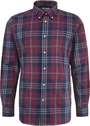 Barbour Velvet Maatwerk Overhemd met Knoopkraag - Heren - Casual Overhemden - Rood - XL - Katoen - Overhemden