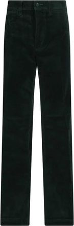 Ralph Lauren Flare Pant - Dames - Wijde Broeken - Groen - M - Katoen - Broeken