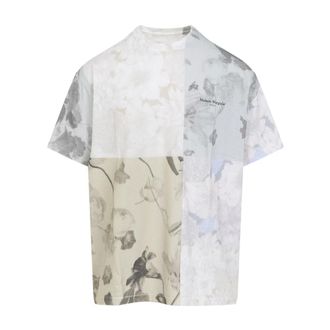 Maison Margiela T-Shirts, male, Multicolor, Size: S Floral Print T-Shirt