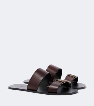 Saint Laurent Babylone leather sandals