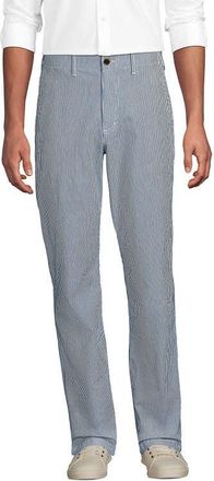 Lands End Knockabout Comfort Waist Classic Fit Chino Pant in Deep Ocean Railroad Stripe at Nordstrom, Size 34 X 34