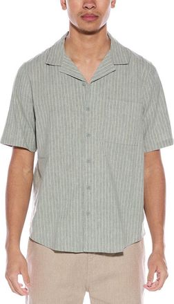 Onia Stretch Yarn-Dyed Linen-Blend Vacation Shirt