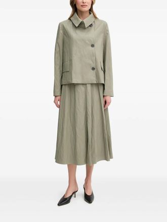 Sandro Ferrone Jas met asymmetrische knoop - Groen