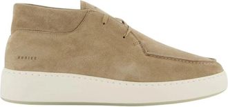 Nubikk Jiro Gio Fur - Heren - Veterlaarzen - Beige - 45 EU - Wol - Schoenen
