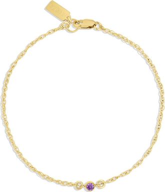 Set & Stones Birthstone Bracelet in Gold /September at Nordstrom