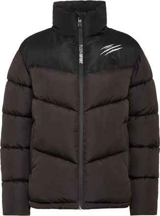 Plein Sport Piumino con stampa - 02 black