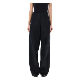Golden Goose Wide Trousers, female, Black, 2XS, Wide Leg Flavia Trousers