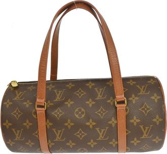 Louis Vuitton Papillon Handbag Monogram Canvas Brown Canvas Handbag (Pre-Owned)