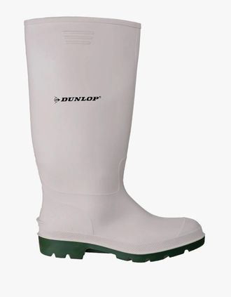 Dunlop Mens Dunlop PRICEMASTOR Mens Wellington Boots White/Green - Size: 10.5