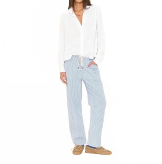 Xirena Baxter Pant In Blue Railroad
