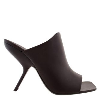 Ferragamo Era X5 Nappa Leather Mules, Size 10 B