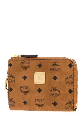 MCM Aren Card Case - Brown