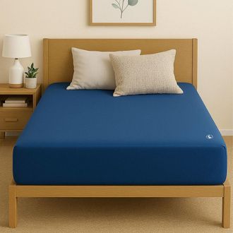 El Ganso Juego de s&aacute;banas 100% algod&ograve;n color azul 160x200x30cm