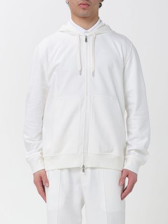 Brunello Cucinelli Felpa in misto cotone con cappuccio Brunello Cucinelli