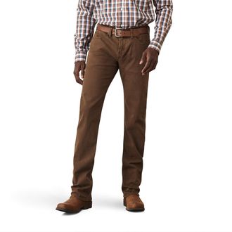 Ariat Mens M7 Grizzly Straight Jeans in Peat, Size 32 x 34, by Ariat