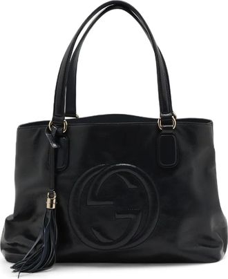 Gucci Borsa a tracolla Soho Working media lucida 2016-2025 - Blu