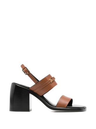 Sergio Rossi Leder-Absatzsandalen