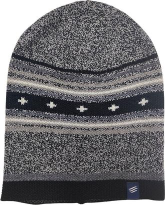 United By Blue The Merino Wool Slouchy Modern Fair Isle Beanie in Black at Nordstrom