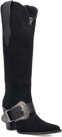 Dingo Yeehottie Over the Knee Western Boot in Black at Nordstrom, Size 8.5