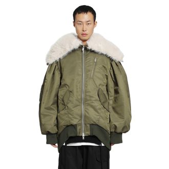 Simone Rocha Oversized Split Hooded Bomber Jacket