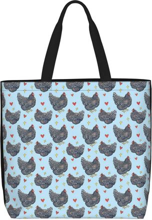 Generic Women Handbag Rooster Chicken Pattern Travel Tote Bag Fashion Waterproof Ladies Purse, For Swim, Christmas, Work, Birthday, Graduation