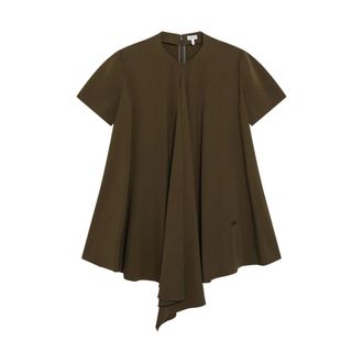 Loewe Trapeze Dress - female - Loewe - Tunics - Green - 2XS - Blouses & Shirts