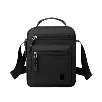 Generic Compatible For Men Shoulder Bag Outdoor Travel Handbag Good Messenger Oxford Tote Crossbody(Black)