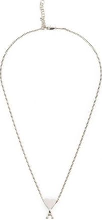 Ami Necklaces, female, Gray, ONE SIZE, Heart Pendant Necklace in Silver