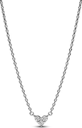 Pandora Triple Stone Heart Collier Necklace