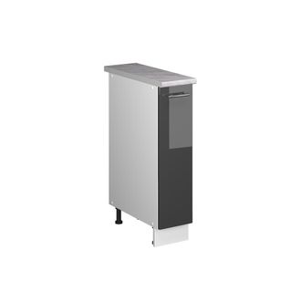 Vicco Mueble De Botica Fame-line, Antracita Alto Brillo/blanco, 20 Cm, Et M&aacute;rmol, Vicco