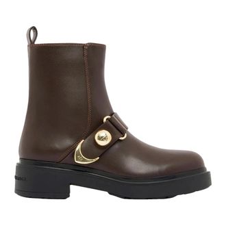 A|X Armani Exchange Botines con tira con logo - Shoes - Mujer - Marr&oacute;n - 38 EU