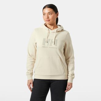 Helly Hansen Kapuzensweatshirt HELLY HANSEN W HH LOGO HOODIE, Damen, Gr. XL, cream, Obermaterial: 100% Baumwolle, normal, Rundhals, Sweatshirts Kapuzensweatshirt, 