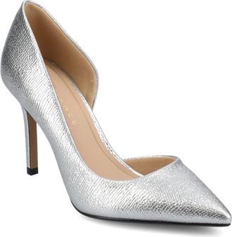 Journee Collection Blanca Half dOrsay Pump in Silver at Nordstrom Rack, Size 8.5