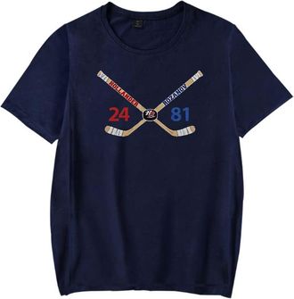 Generic Heated Rivalry Hollander Rozanov Hockey T-Shirt Unisex Casual Crewneck Short Sleeve Tee (XXL,Navy)