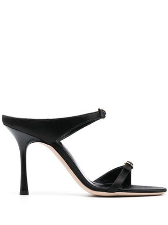 Victoria Beckham Stivali con fibbia 100mm - Nero